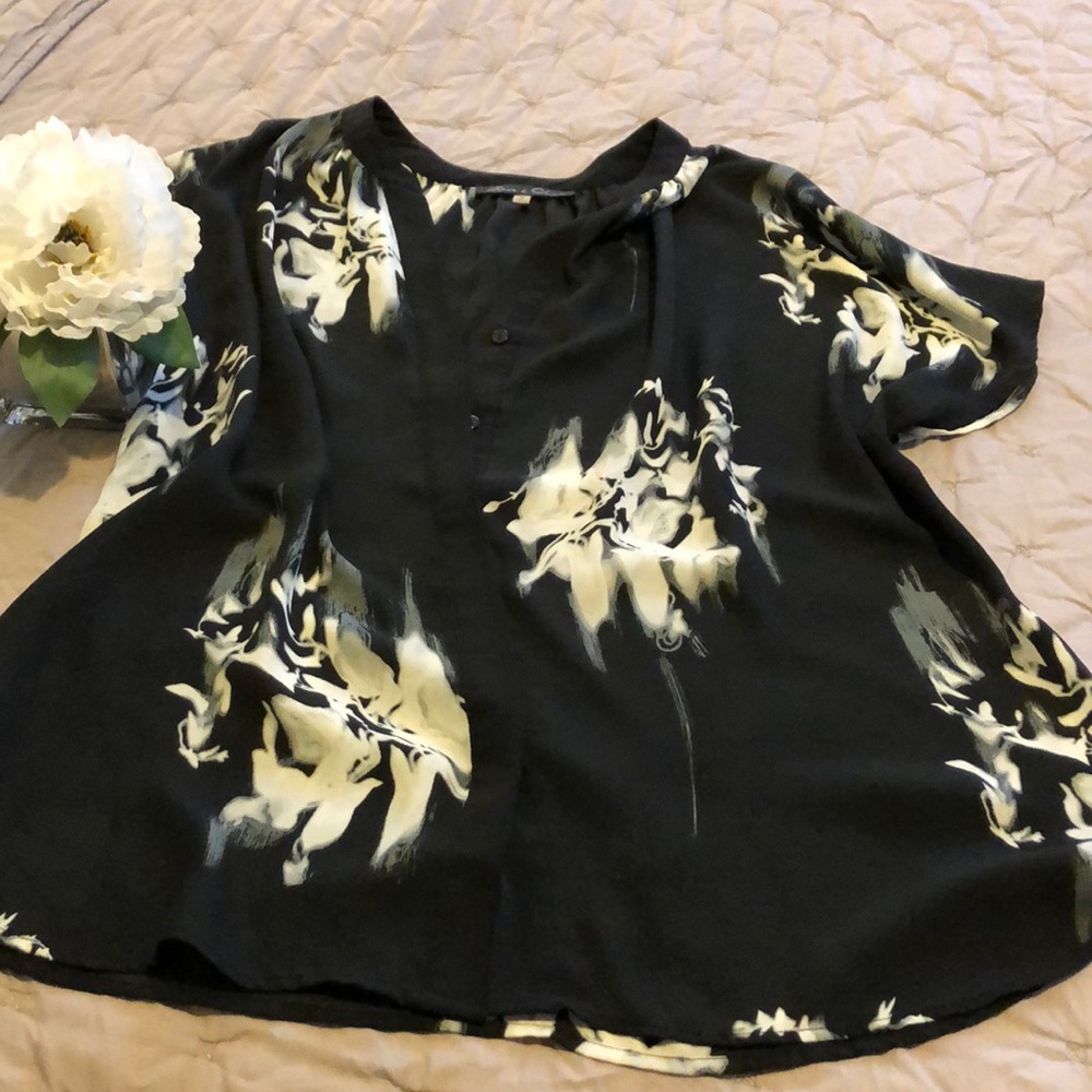 Beautiful black and white blouse